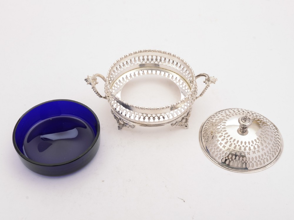Gorgeous Edwardian Silver Plated Butter Dish, Circa 1905 View II