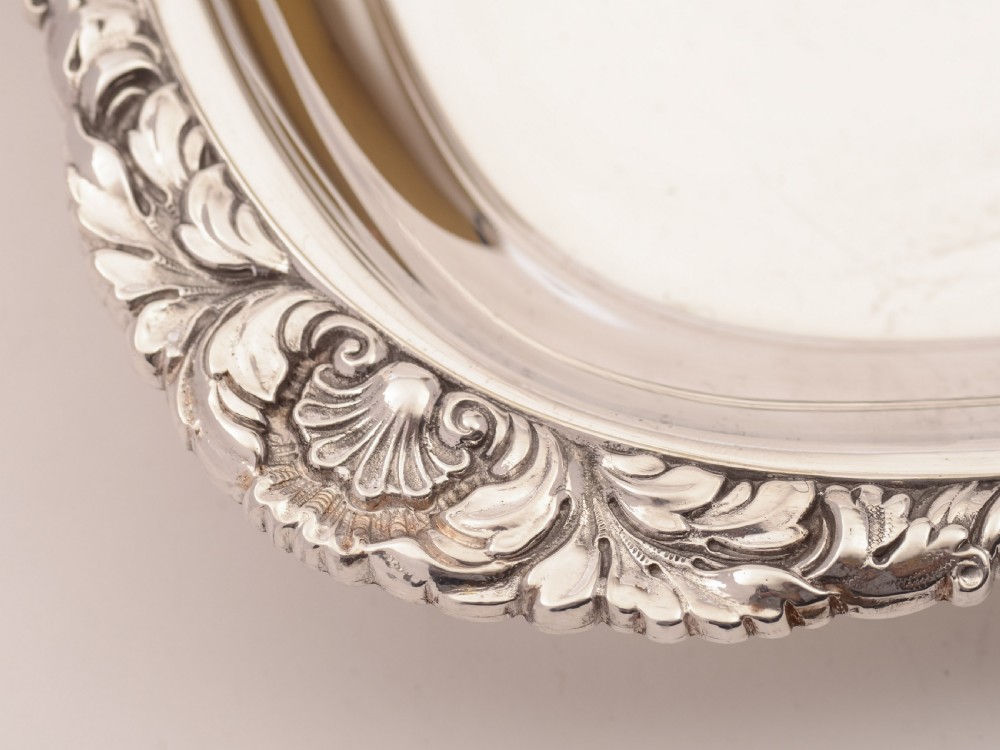 Stunning Edwardian Silver Plated Tray, Circa 1905 View IV