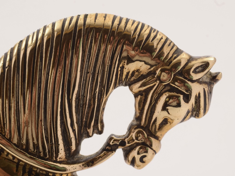 Beautiful Victorian Heavy Brass Doorstop, Circa 1890 View IV