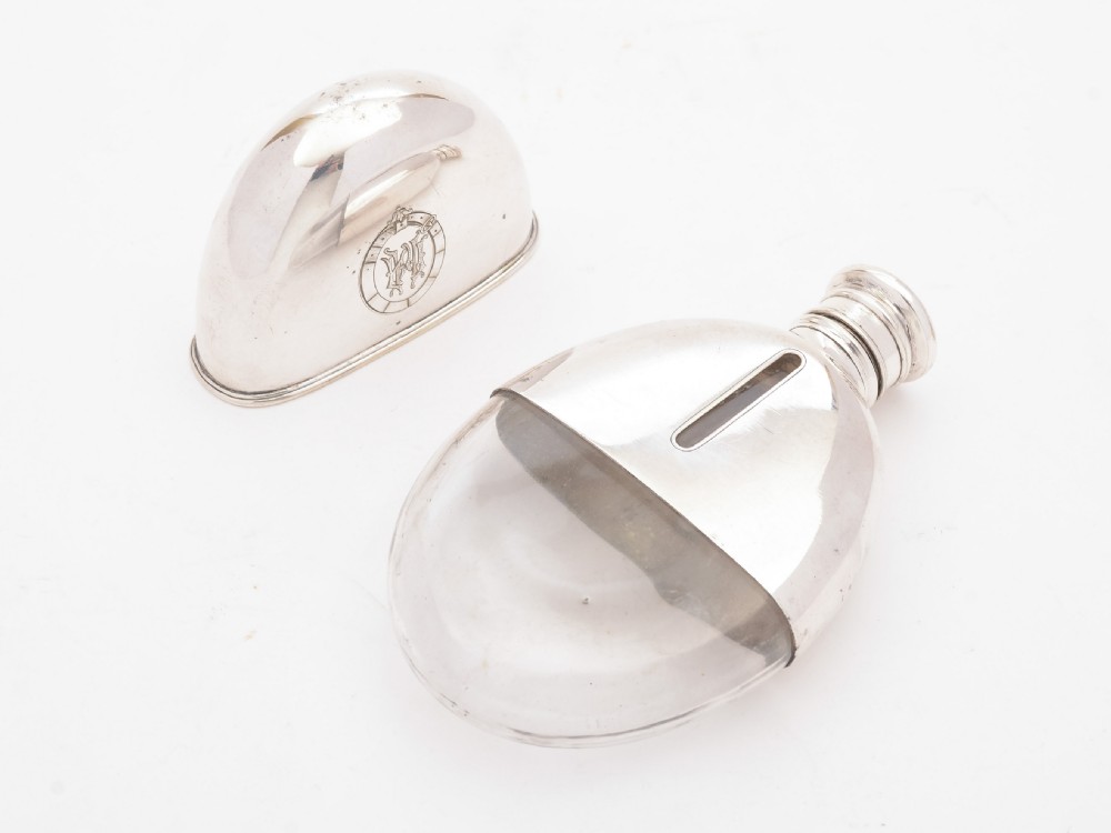 Nice Victorian Silver Plated Hip Flask, Circa 1890 View III