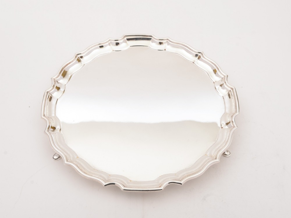 Charming Art Deco Silver Plated Salver, Circa 1930