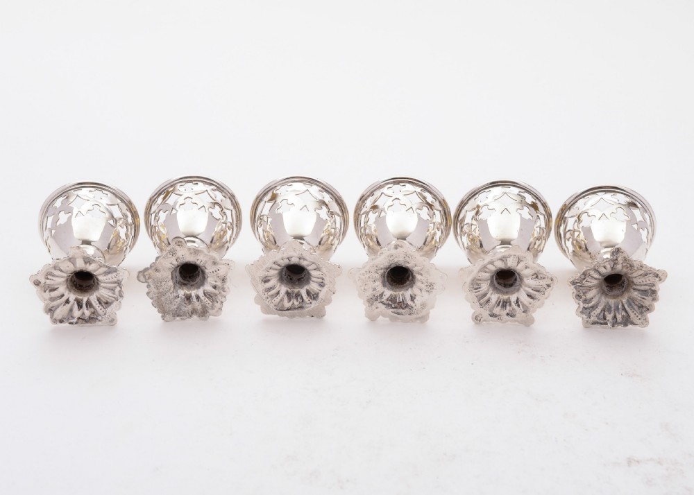 Nice Set of 6 Victorian Egg Cups, Circa 1880 View IV
