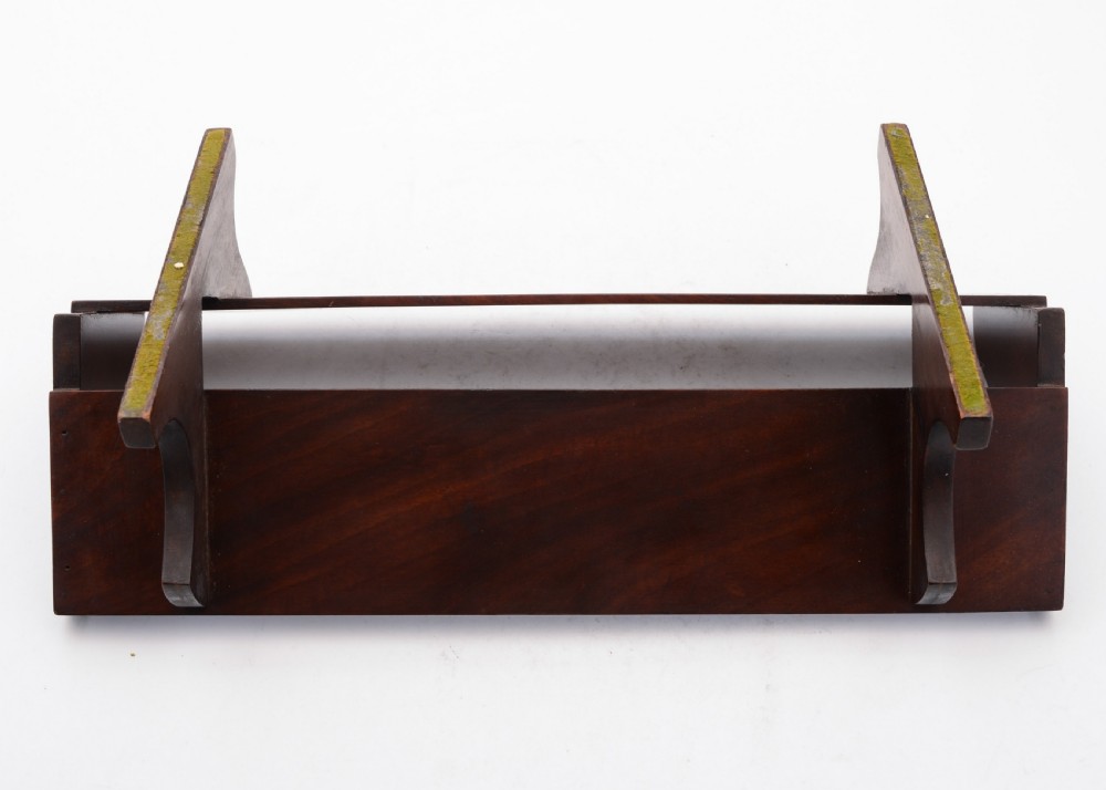 Wonderful Edwardian Mahogany Inlaid Book Trough, Circa 1905 View III
