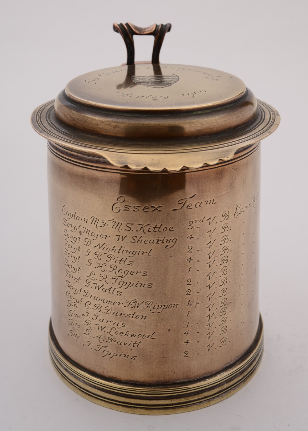 Essex Reg Shooting County Championships Tankard, Bisley 1906