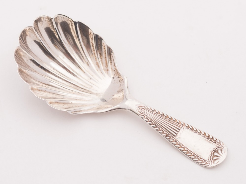 Nice Edwardian Silver Caddy Spoon, London 1903