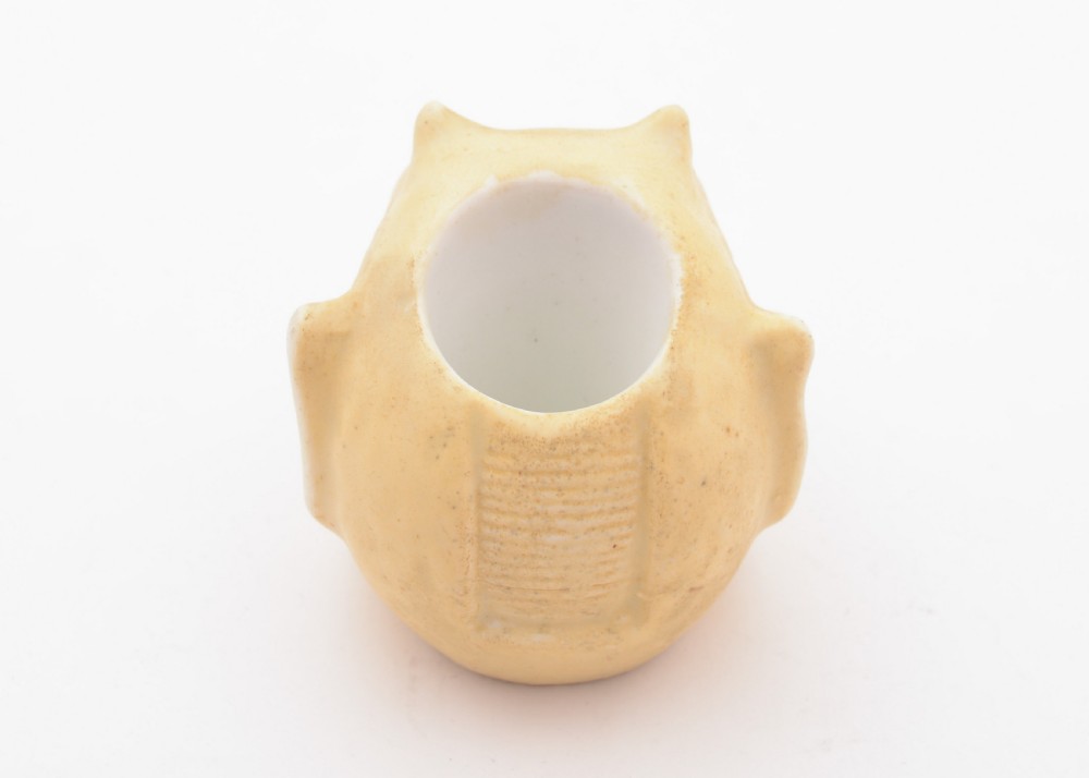Unusual German Porcelain Devil's Head Matchstriker, Circa 1910 View III