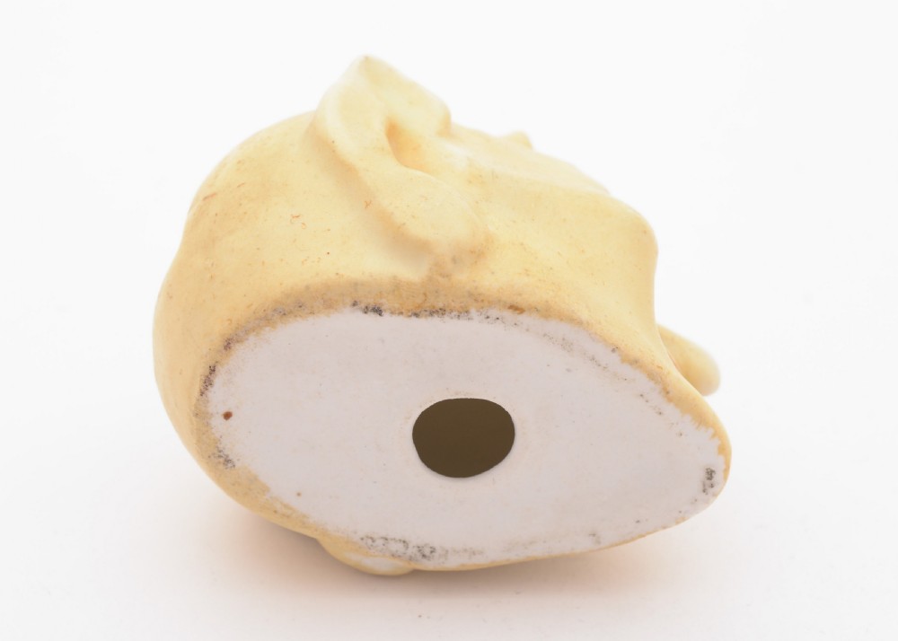 Unusual German Porcelain Devil's Head Matchstriker, Circa 1910 View IV