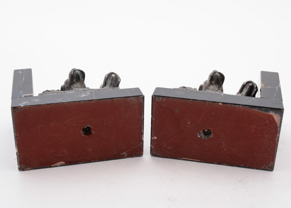 Cute Pair of French Art Deco Dog Bookends, Circa 1930 View III