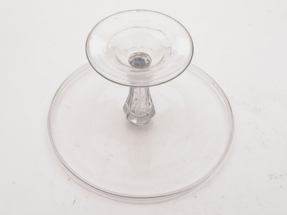 Superb Georgian Glass Tazza, Circa 1800 View III