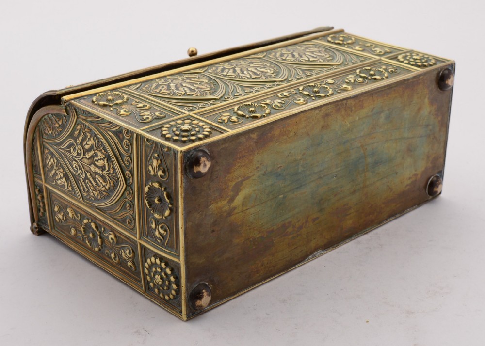 Art Nouveau Brass Document Box, Circa 1900 View IV