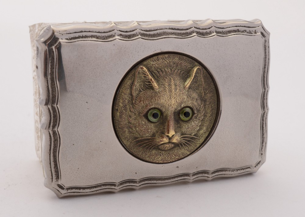 Nice Trinket Box with Cat Face Lid, 1911 View IV