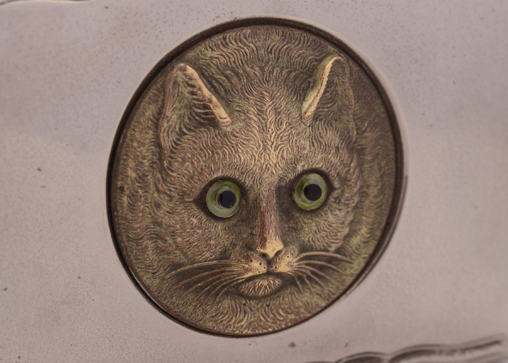 Nice Trinket Box with Cat Face Lid, 1911 View VII
