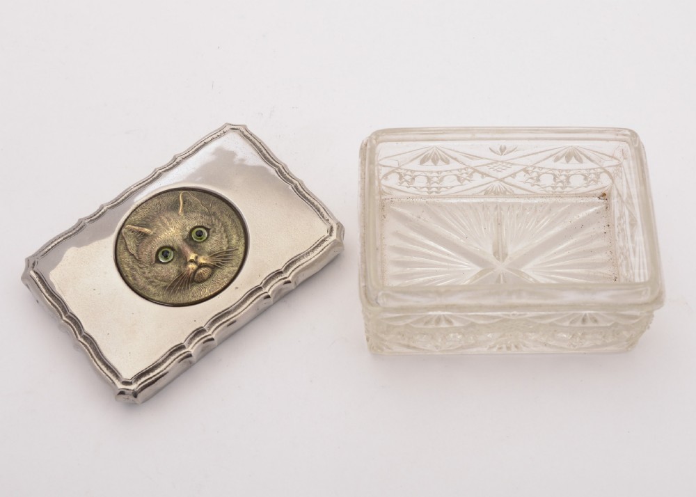 Nice Trinket Box with Cat Face Lid, 1911 View VIII