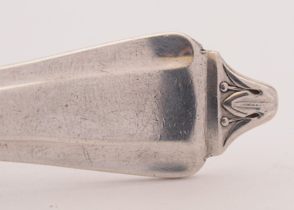 Superb Pair of Art Deco Silver Salad Servers, 1937 View IV