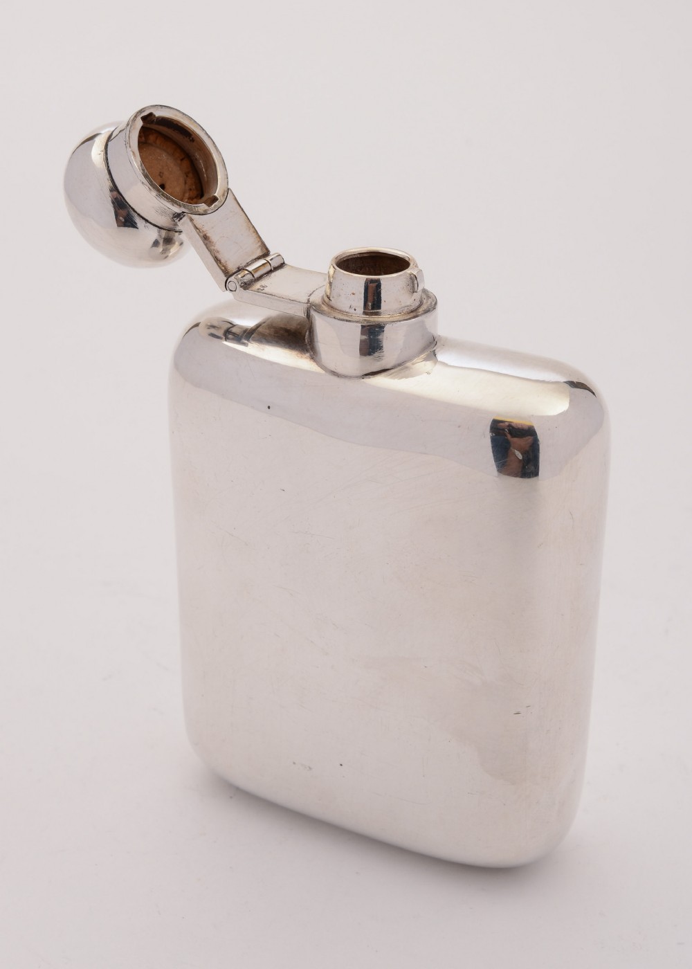 Nice Silver Plated Hip Flask, Circa 1930