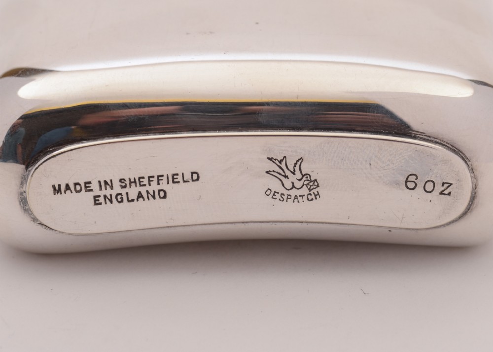 Nice Silver Plated Hip Flask, Circa 1930 View II