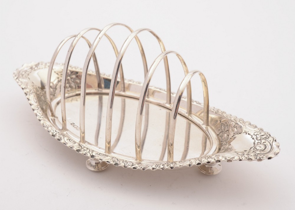 Fabulous Victorian Silver Toast rack, Sheffield 1890 View III