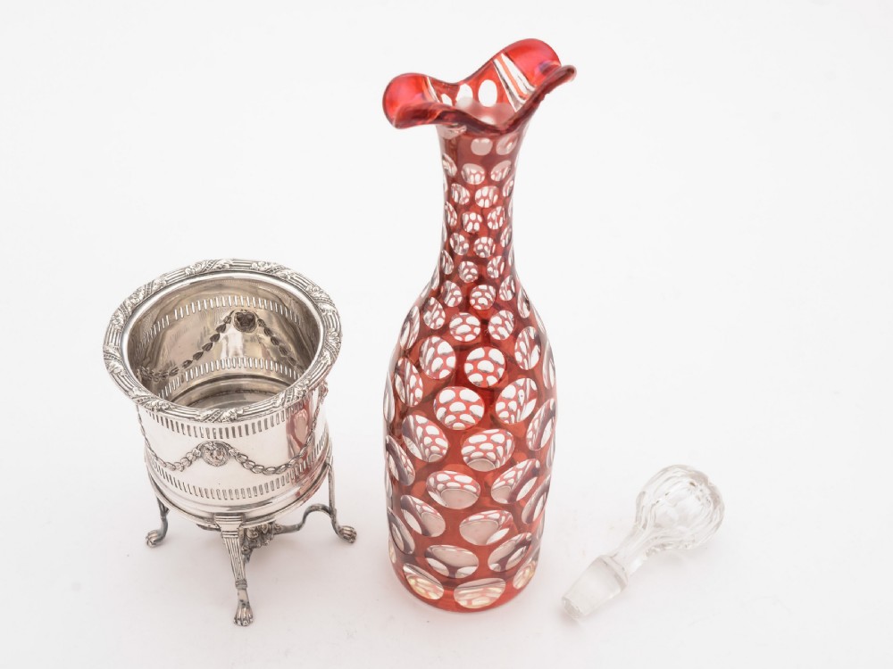 Gorgeous Victorian Decanter in Stand, Circa 1890 View III