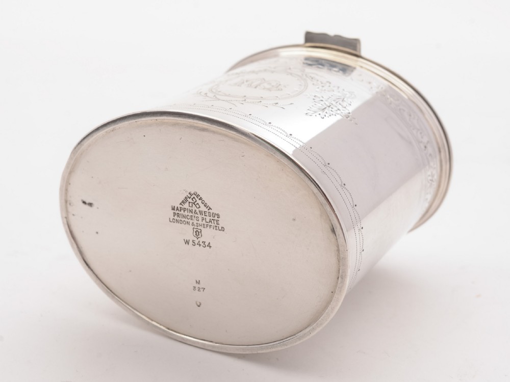 Good Victorian Tea Caddy With Spoon, Circa 1890 View IV