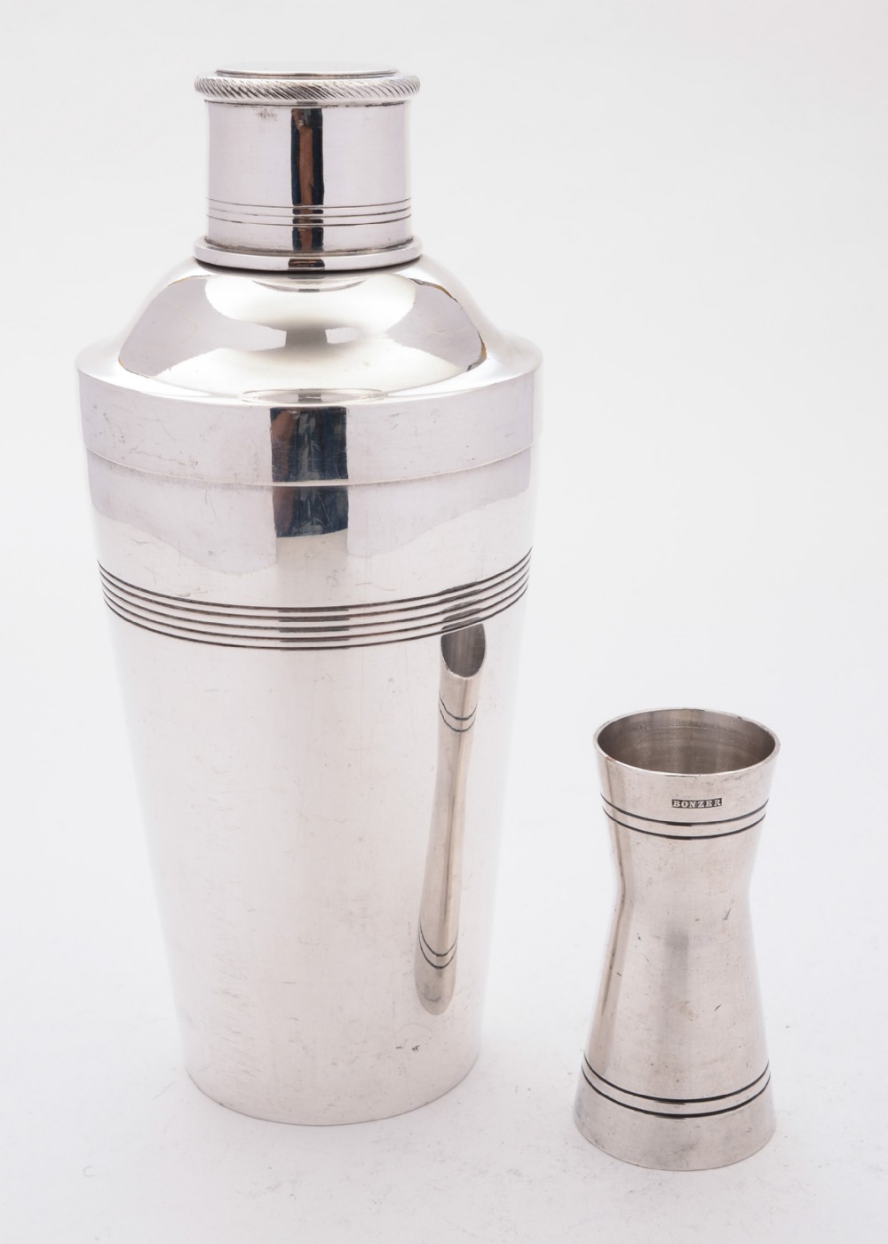 Superb Art Deco Silver Plated Cocktail Shaker, Circa 1930