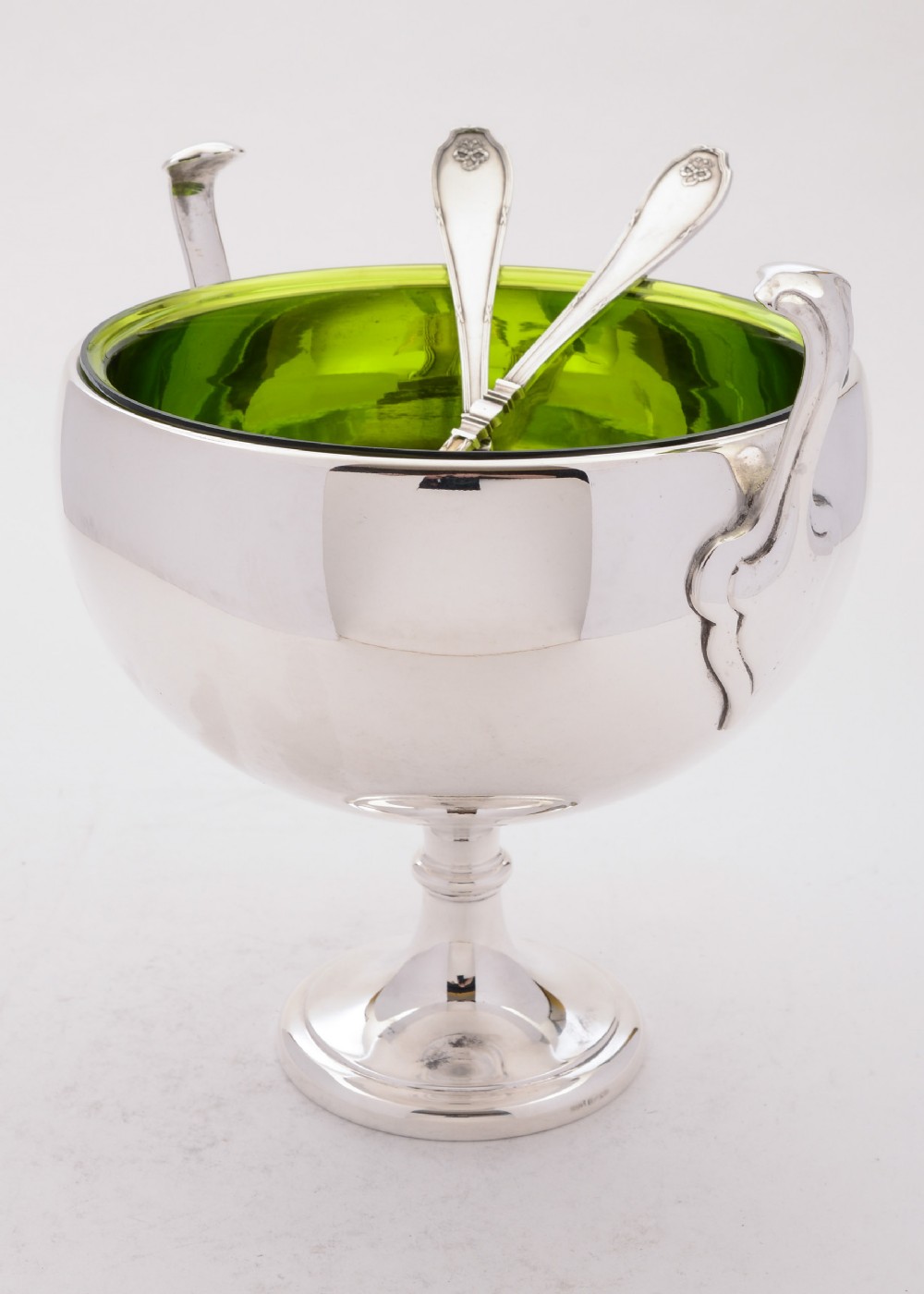 Good WMF Silver Plated Salad Bowl With Servers, Circa 1900