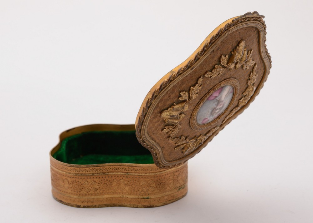 Beautiful French Brass Gilt Jewellery Box, Circa 1900 View IV