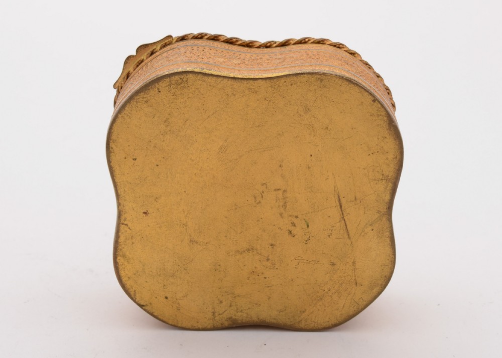 Beautiful French Brass Gilt Jewellery Box, Circa 1900 View V