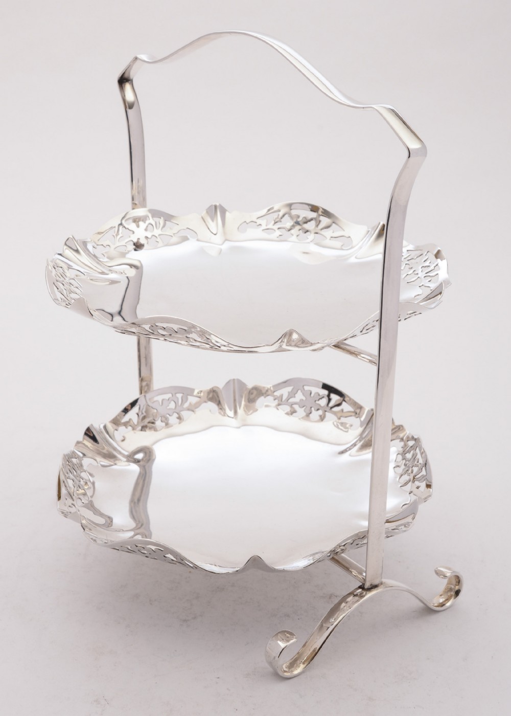 Superb Art Deco Two Tier Cake Stand, Circa 1930