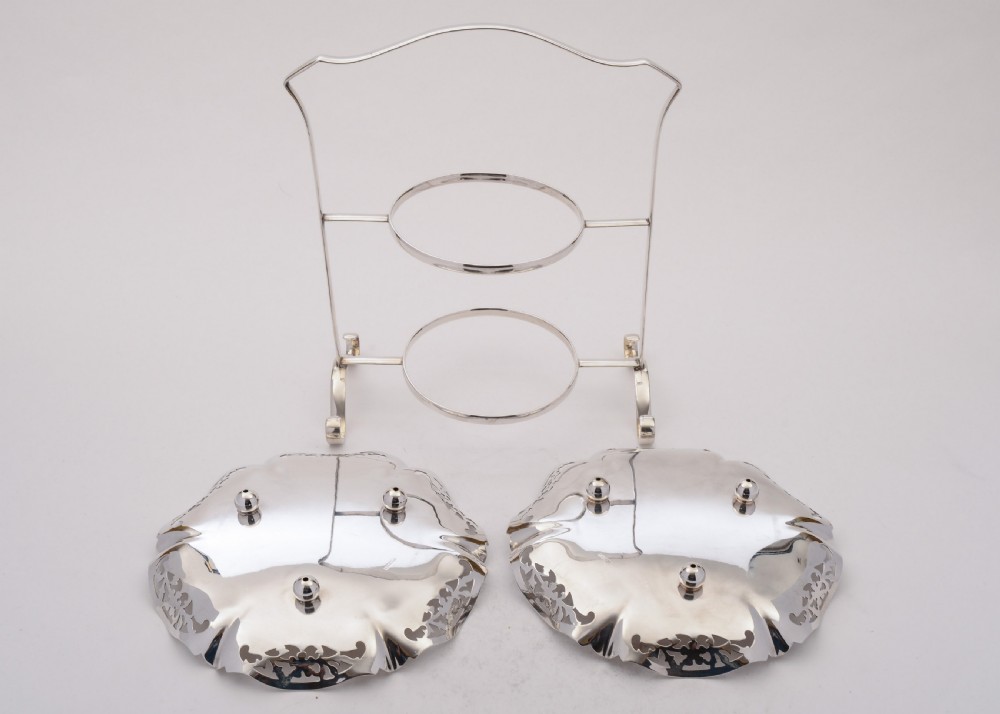 Superb Art Deco Two Tier Cake Stand, Circa 1930 View IV