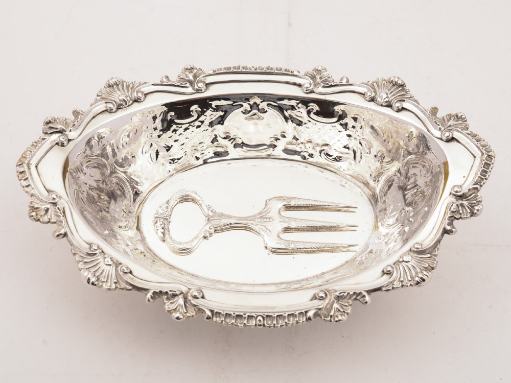 Fabulous Victorian Silver Plated Bread Basket, Circa 1890