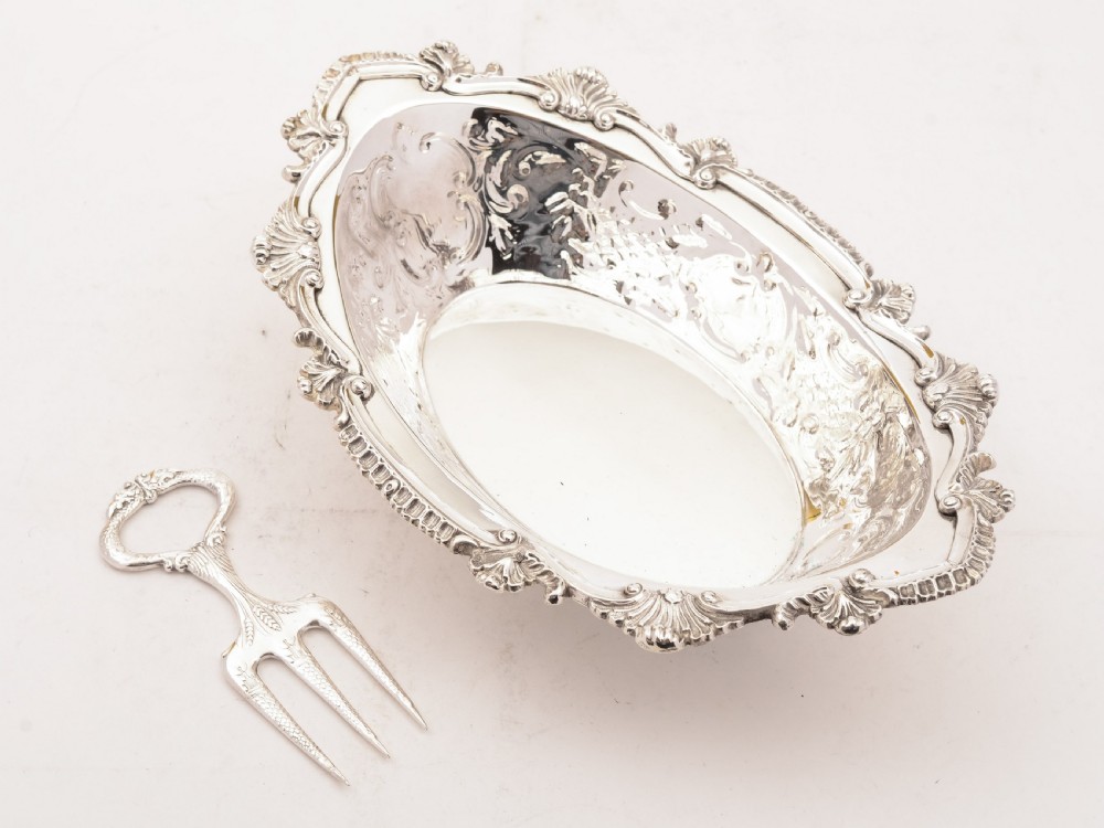 Fabulous Victorian Silver Plated Bread Basket, Circa 1890 View II