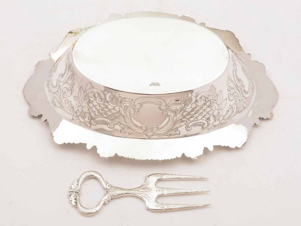 Fabulous Victorian Silver Plated Bread Basket, Circa 1890 View III