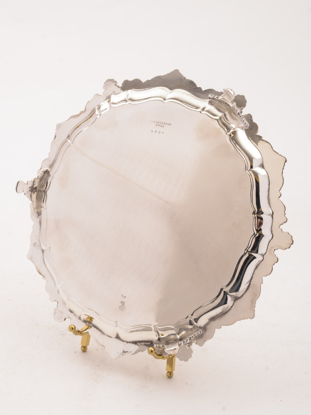 Nice Victorian Silver Plated Salver, Circa 1880 View IV