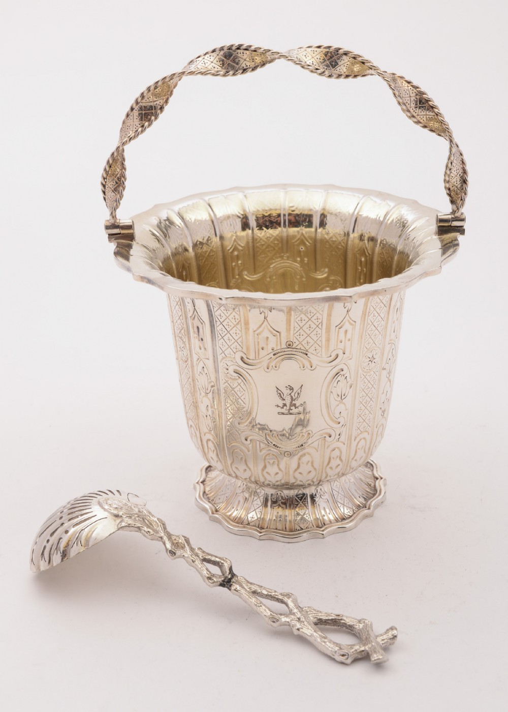 Fabulous Victorian Elkington Sugar Basket, 1853