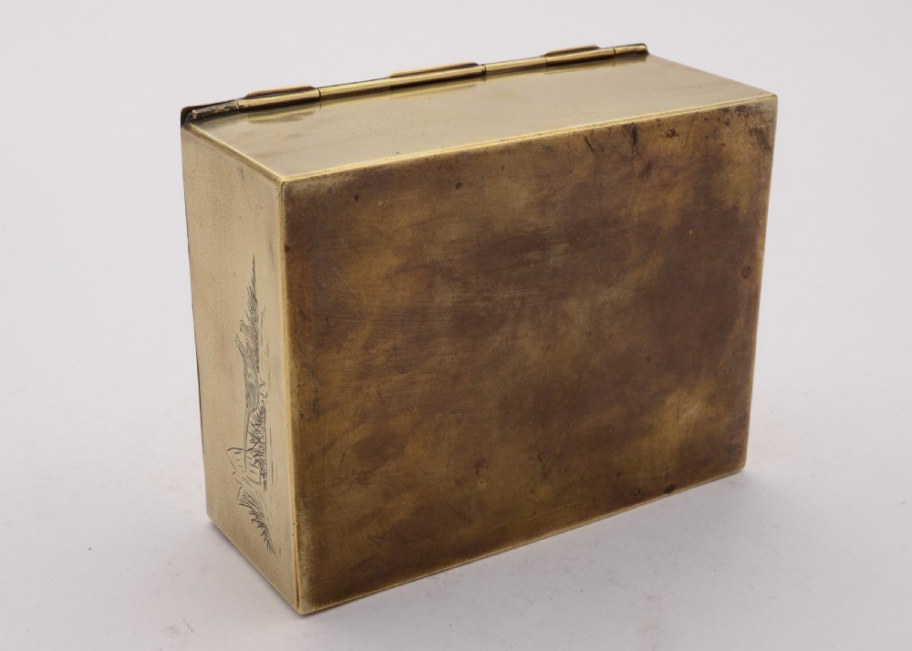 Nice German Brass Table Box, Circa 1900 View VI