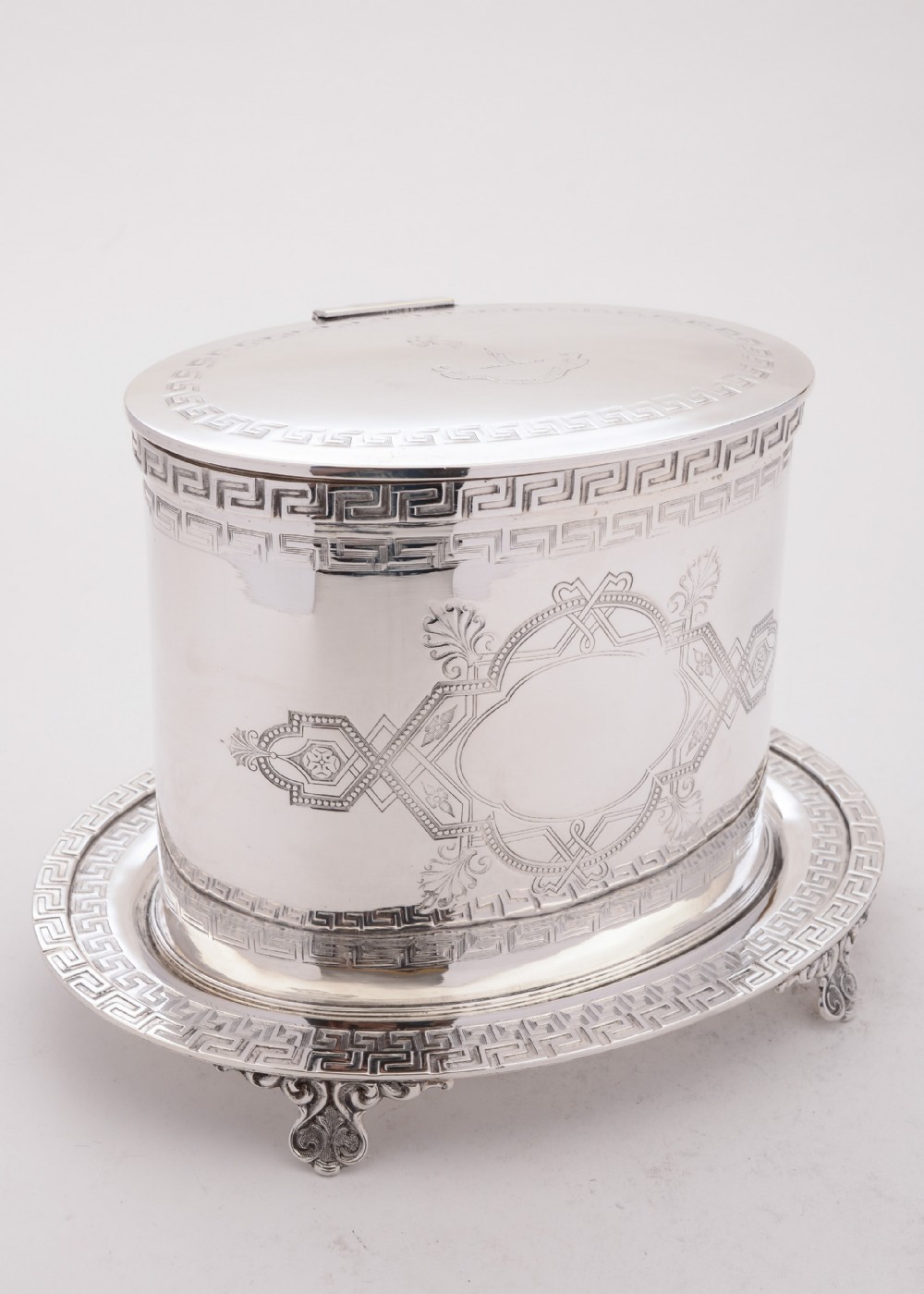 Lovely Victorian Silver Plated Biscuit Barrel, Circa 1890