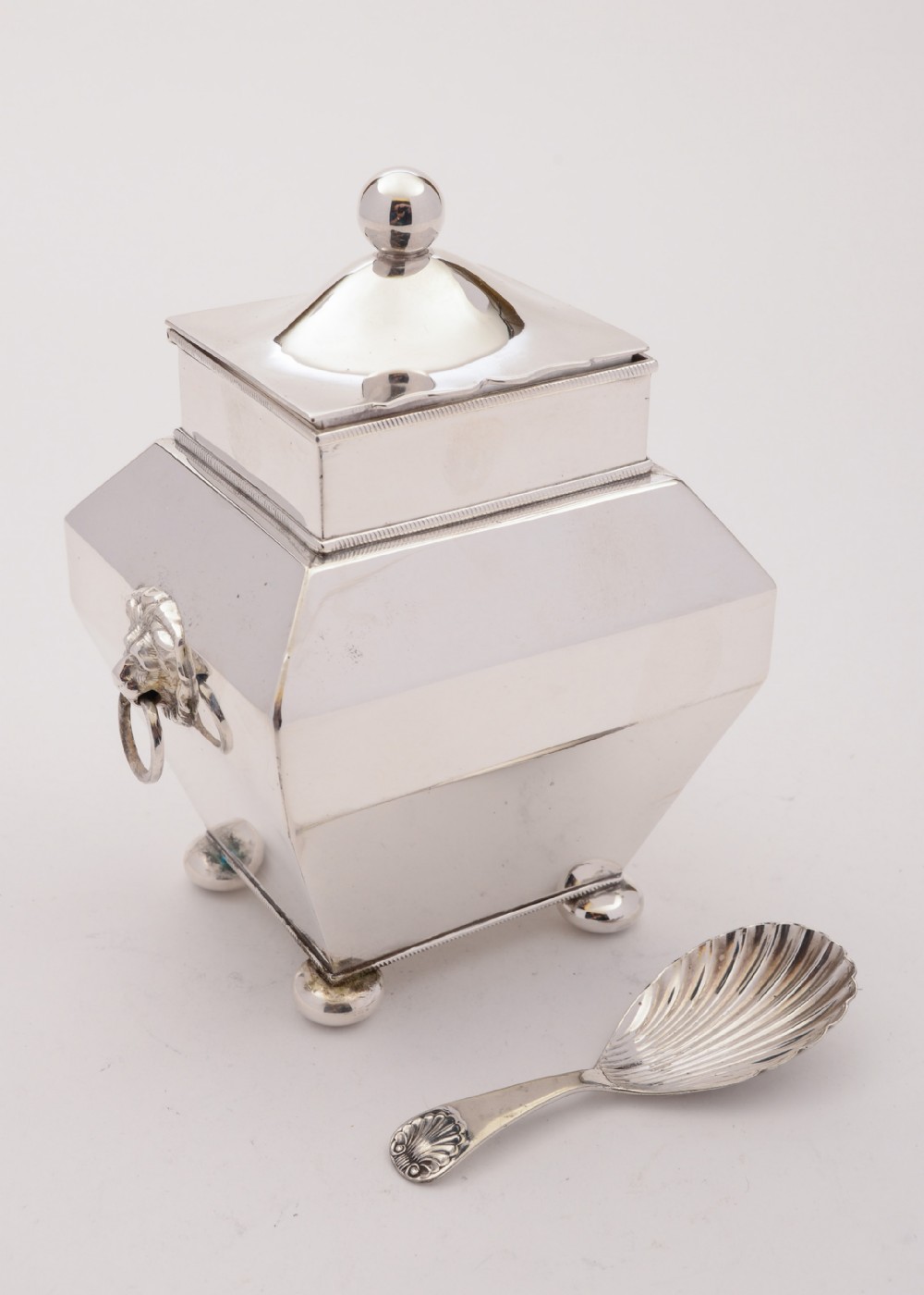 Good Edwardian Silver Plated Tea Caddy, Circa 1905