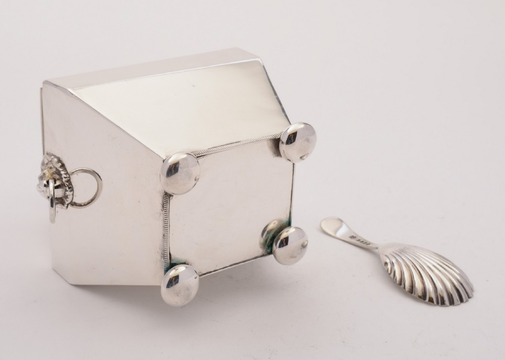 Good Edwardian Silver Plated Tea Caddy, Circa 1905 View IV