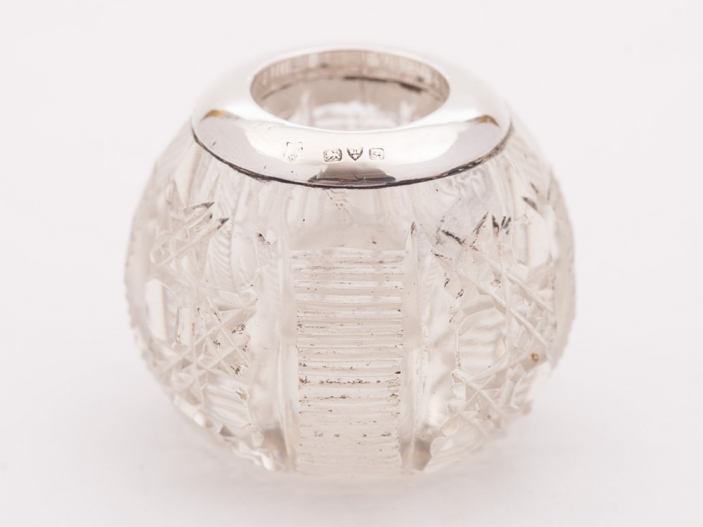 Unusual Edwardian Silver Topped Matchstriker, Chester 1906