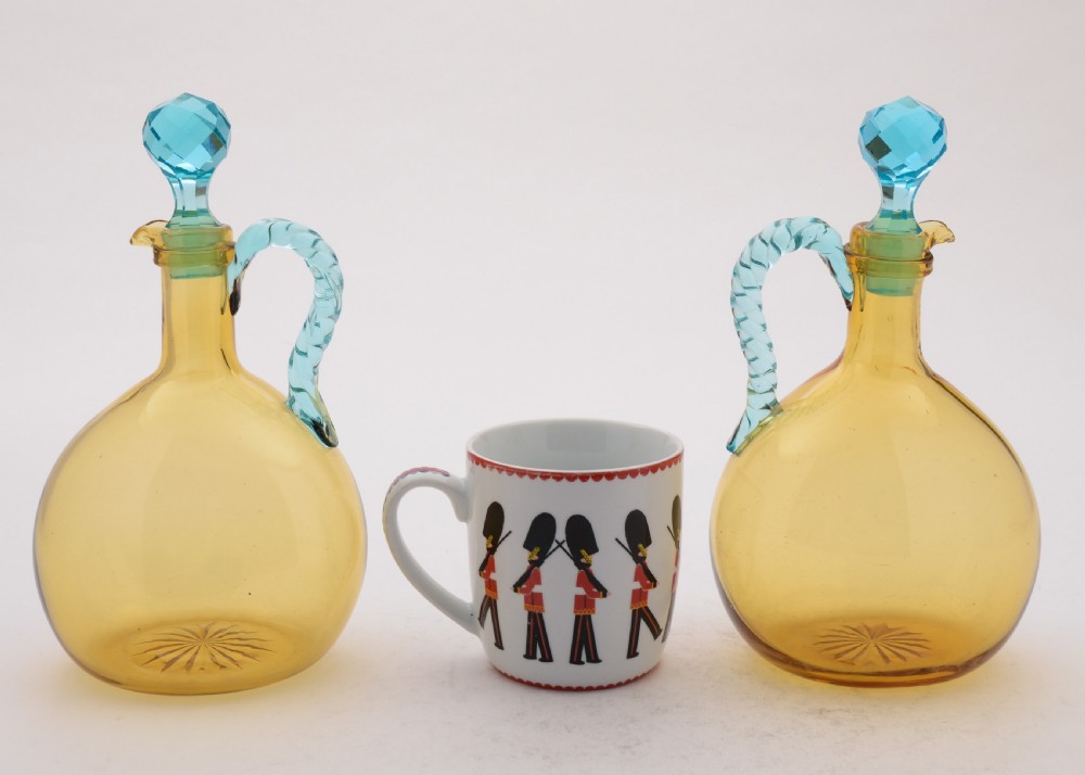 Fabulous Pair of Victorian Decanters, Circa 1890 View IV