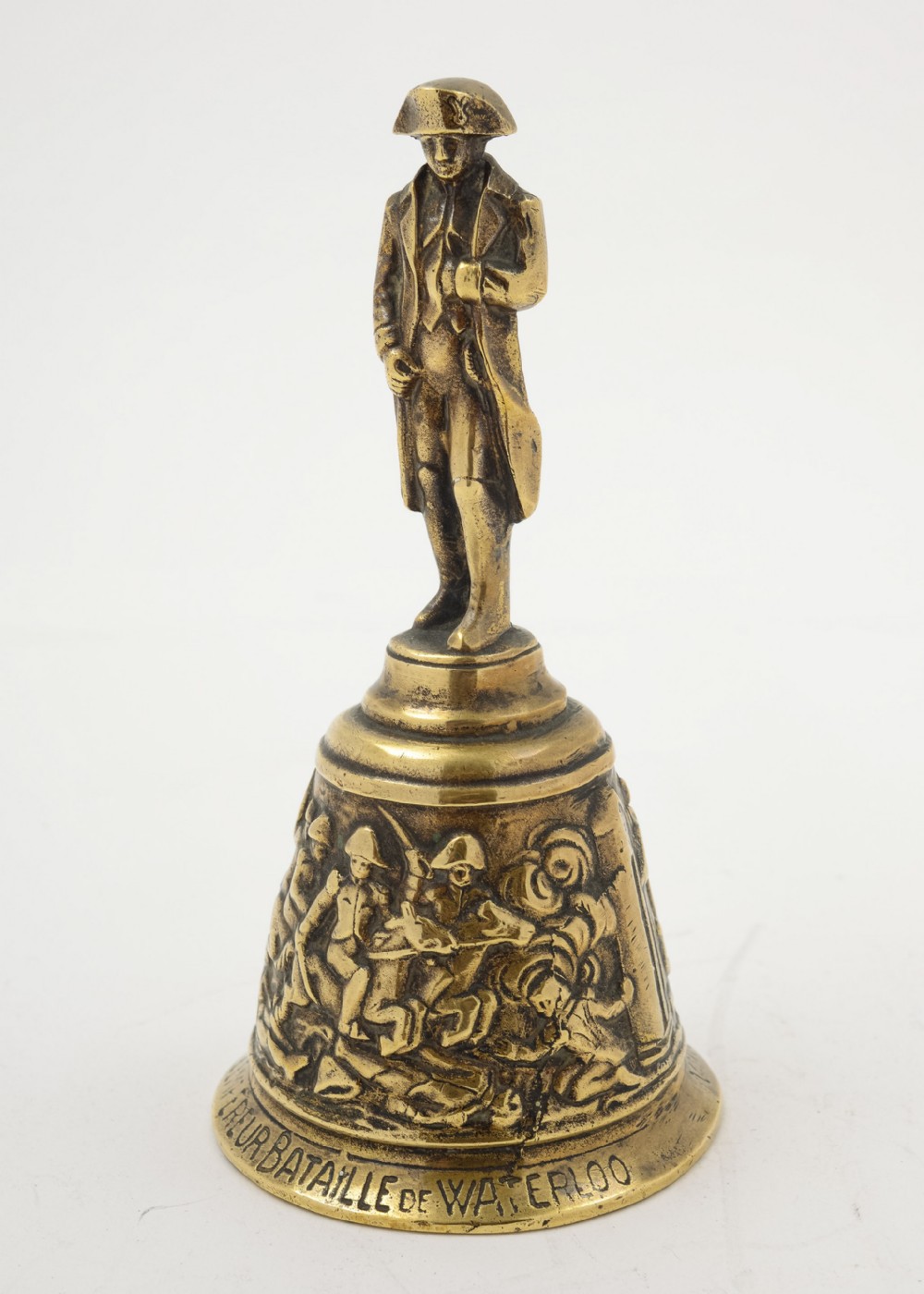 Unusual French Napoleon Brass Table Bell. Circa 1900