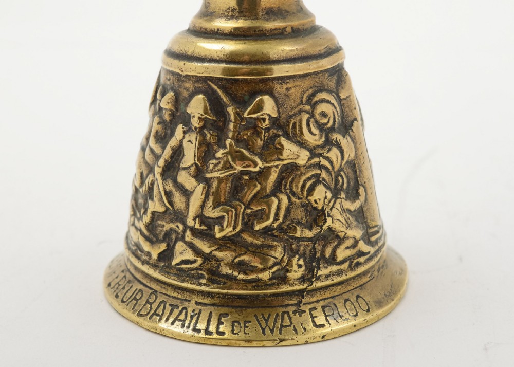 Unusual French Napoleon Brass Table Bell. Circa 1900 View V