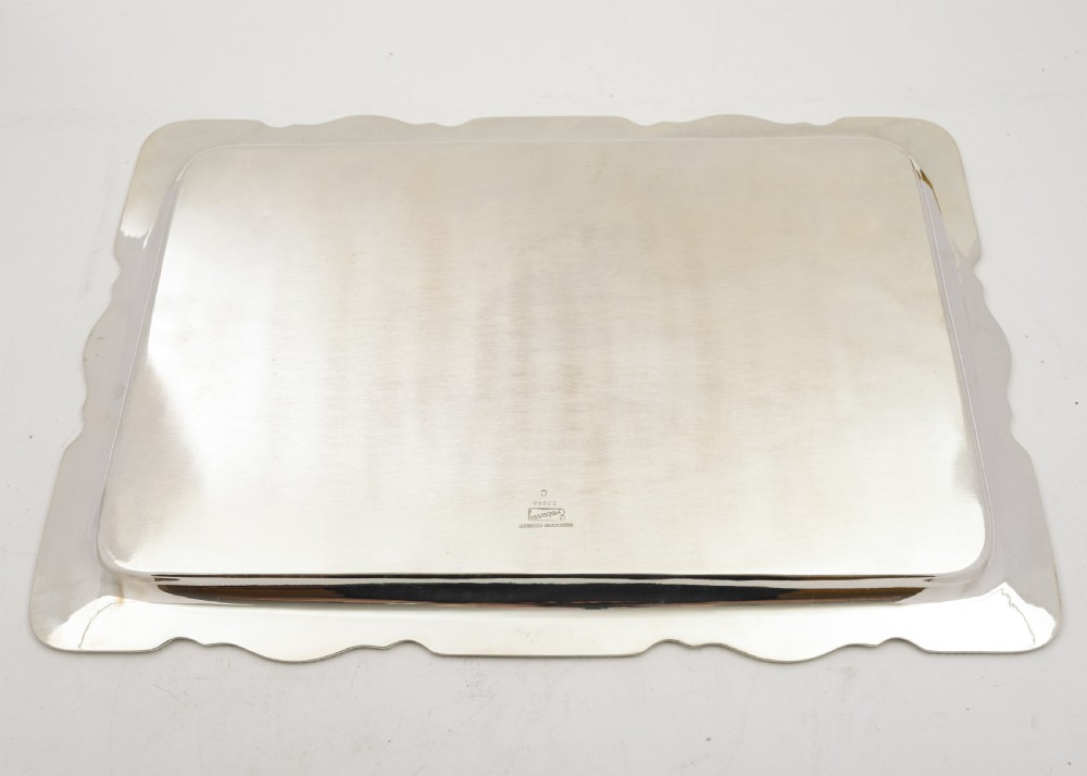 Fabulous Edwardian silver plated Oblong Serving Tray - circa 1905 View III