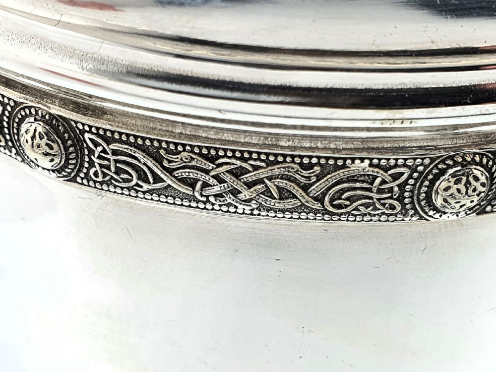 Nice Silver Plated Celtic Style Trophy Cup - Circa 1930 View VIII