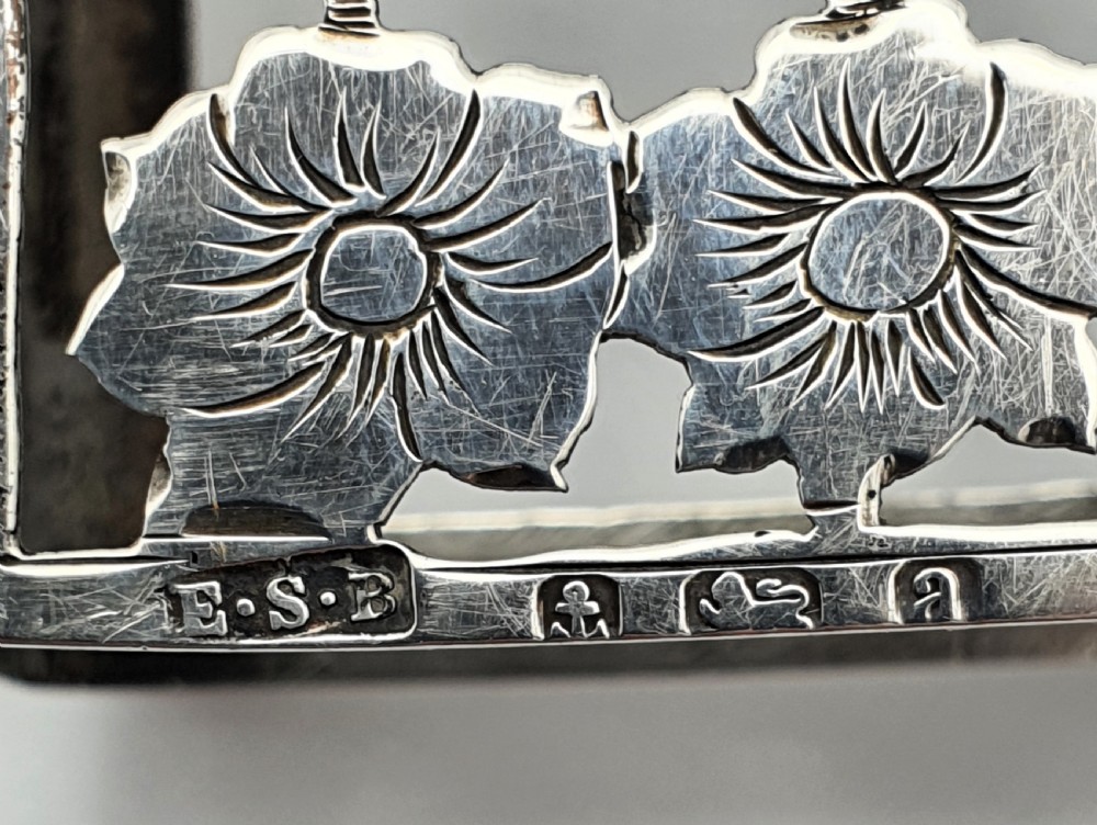 Pretty Victorian Silver Matchbox Holder – English Antique - 1900 View IV