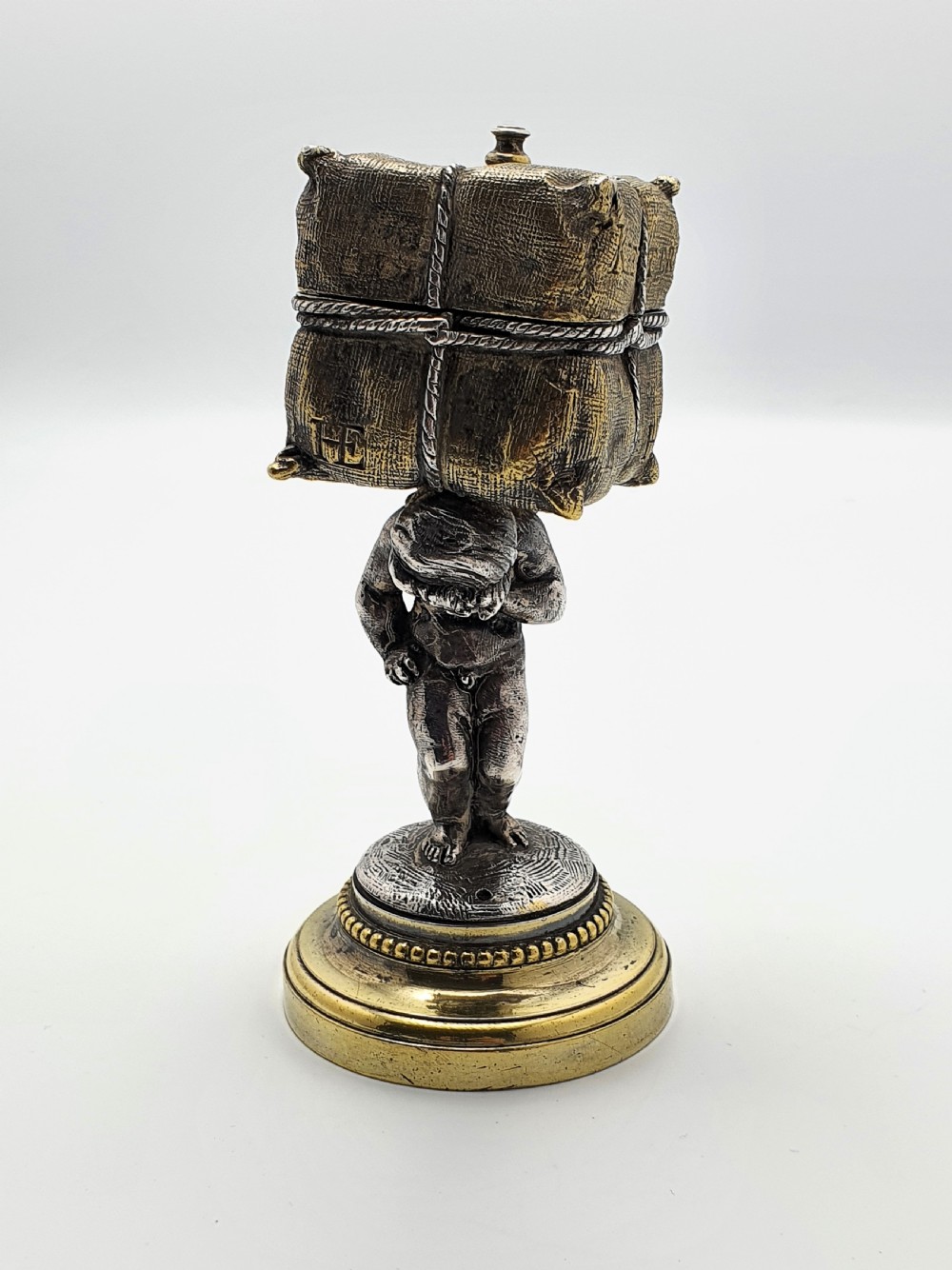 Unique Victorian Cherub Trinket/ Ring Box – English Antique - circa 1880 View III