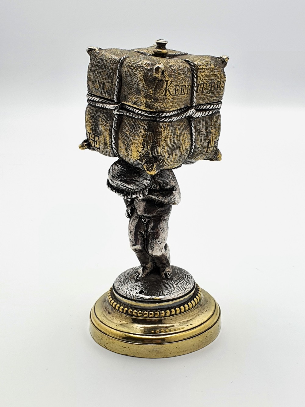 Unique Victorian Cherub Trinket/ Ring Box – English Antique - circa 1880 View VI
