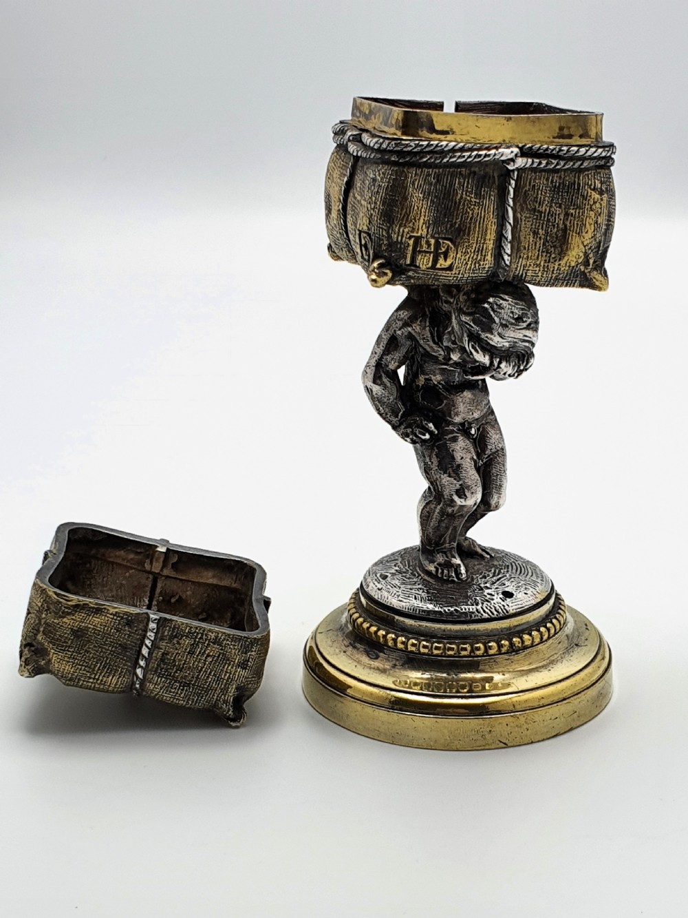 Unique Victorian Cherub Trinket/ Ring Box – English Antique - circa 1880 View VII