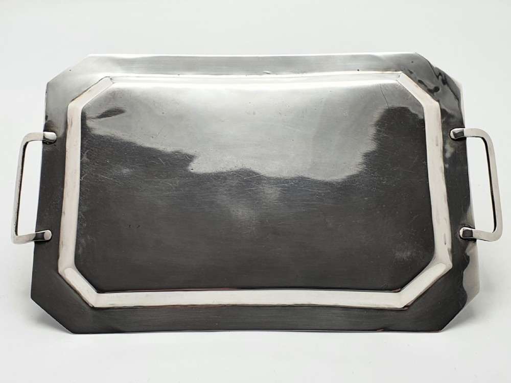 Fabulous Middle Eastern Silver set of cups on tray – circa 1920 View X