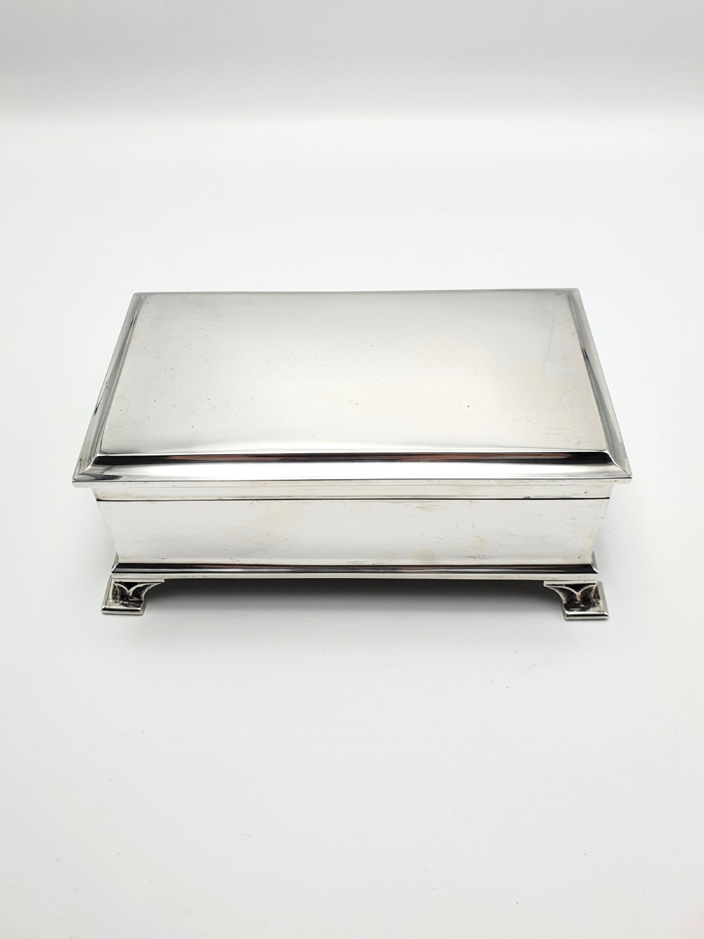 Splendid Art Deco Silver Jewellery Box – Birmingham 1938 View III